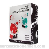 Protocol Santa Windup Puzzle- Wind-up Motor Included- Set of 2 The Santa Strut B0153LGB3A